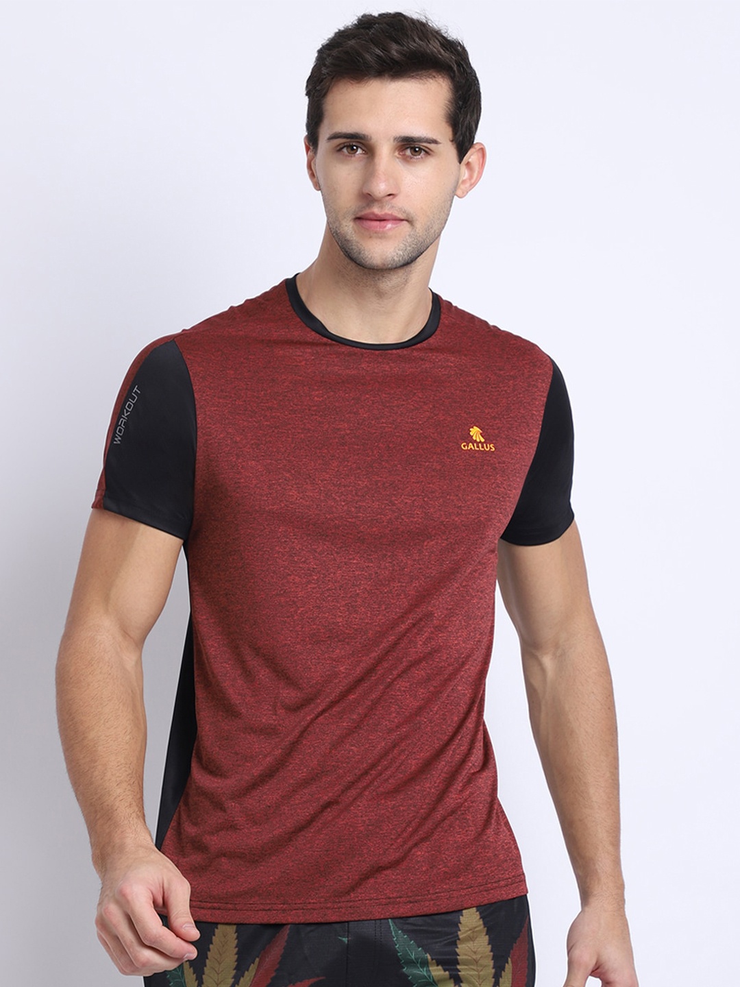 

Gallus Men Maroon Dri-FIT T-shirt