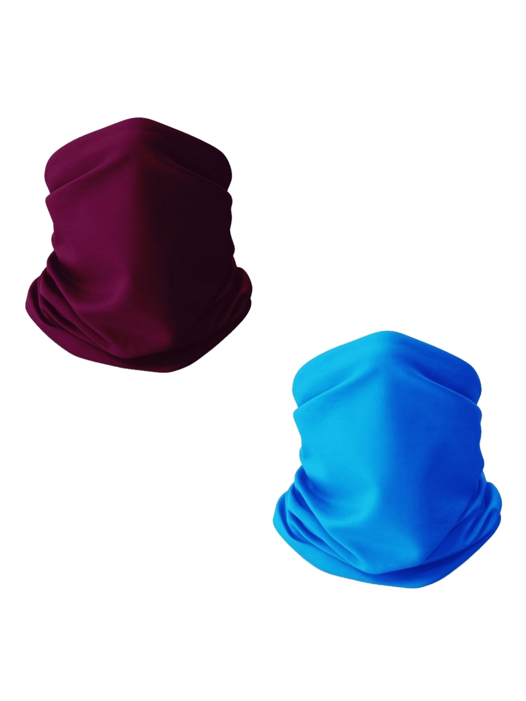 

Kosha Women Pack of 2 UV-Protected Versatile Bamboo Cotton Neck Gaiter Scarf, Blue
