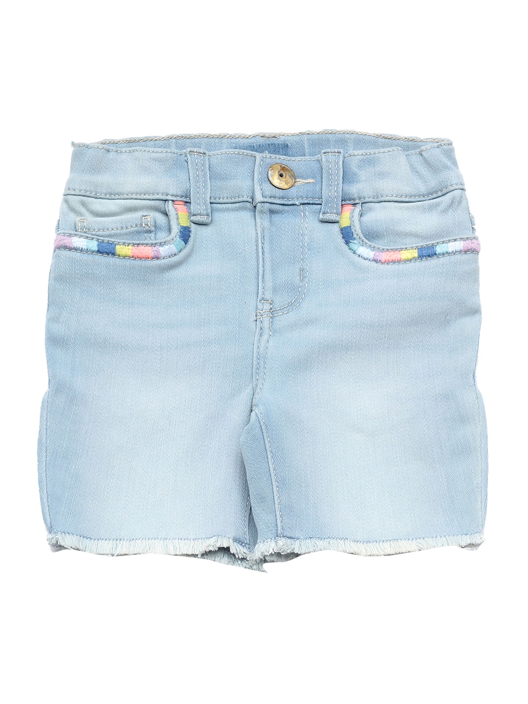 

Lil Lollipop Unisex Kids Blue Washed Denim Shorts