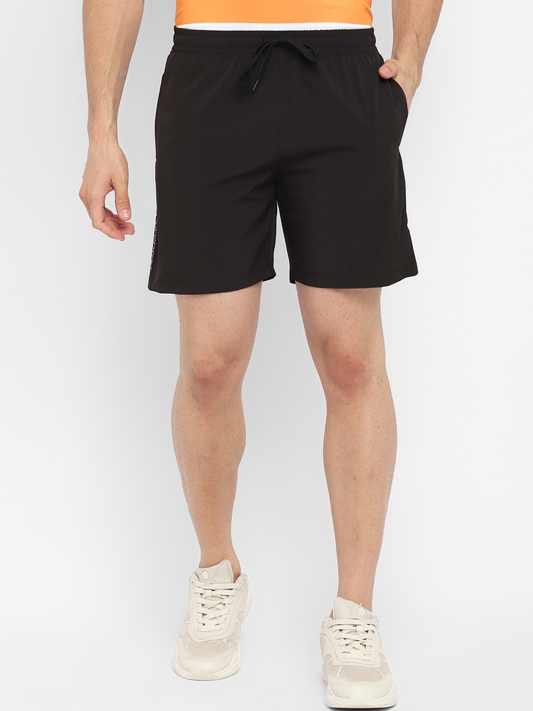 

Yuuki Men Black Training or Gym Sports Shorts with Antimicrobial Technology