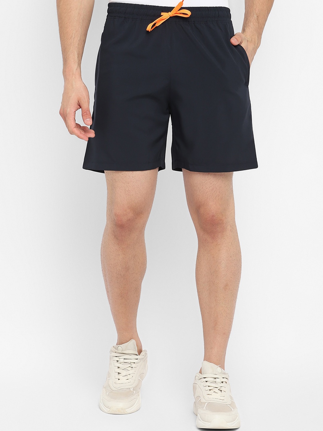 

Yuuki Men Navy Blue Training or Gym Sports Shorts with Antimicrobial Technology