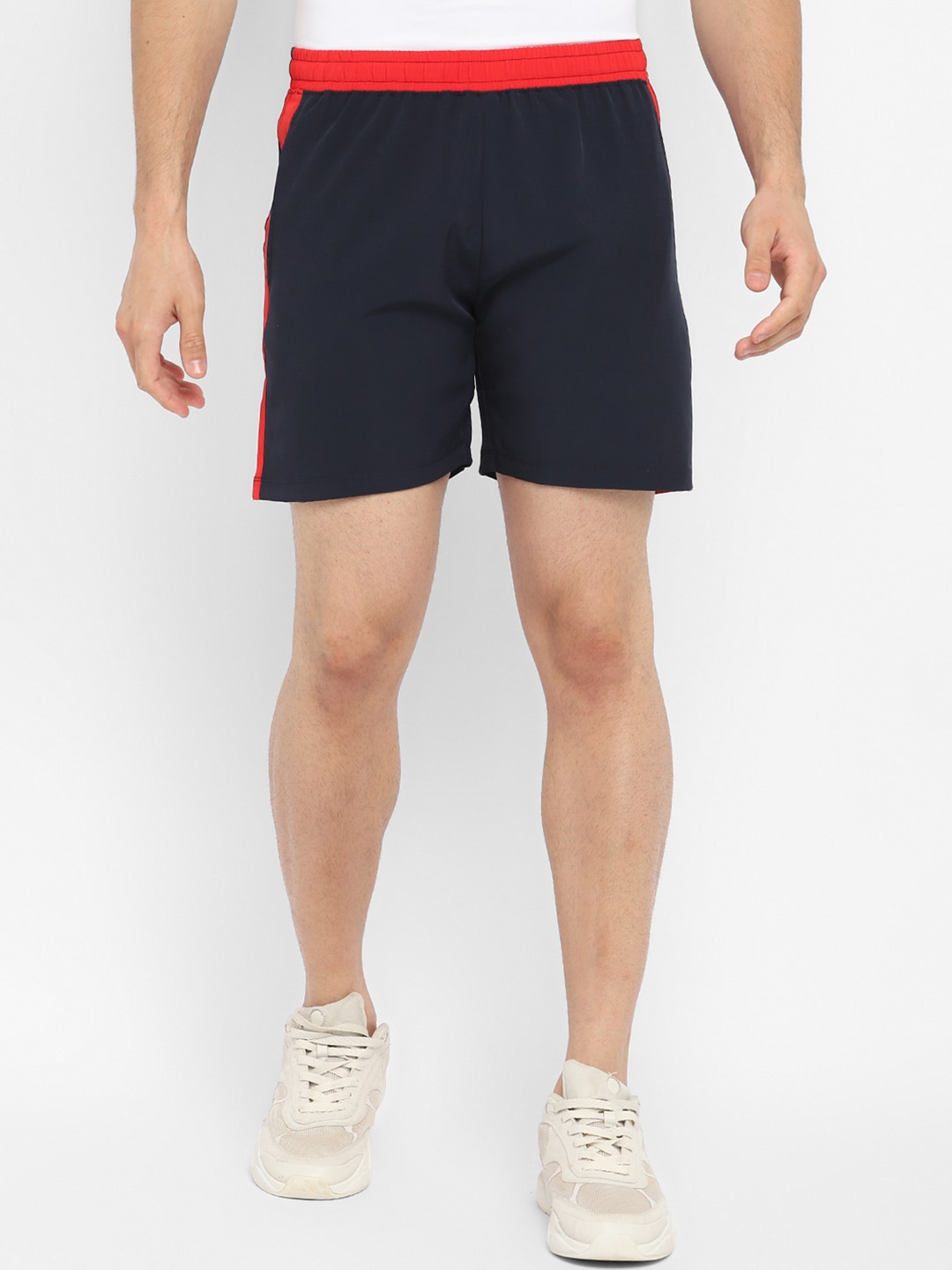 

Yuuki Men Navy Blue Training or Gym Sports Shorts with Antimicrobial Technology