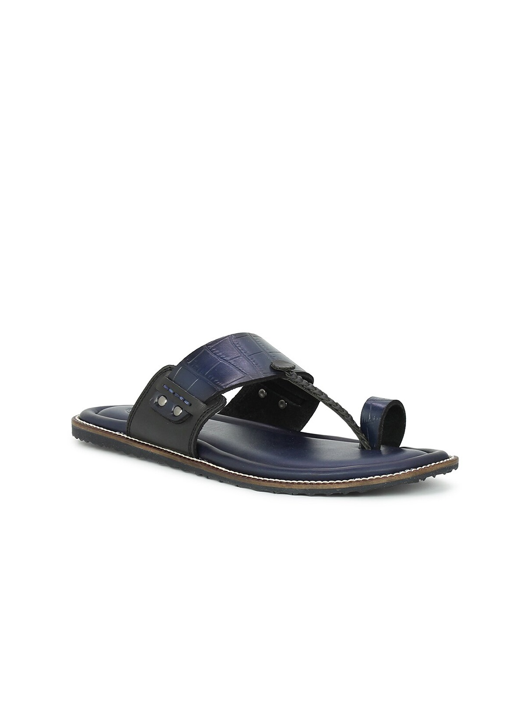 

PRIVO by Inc.5 Men Blue Printed Slip-On