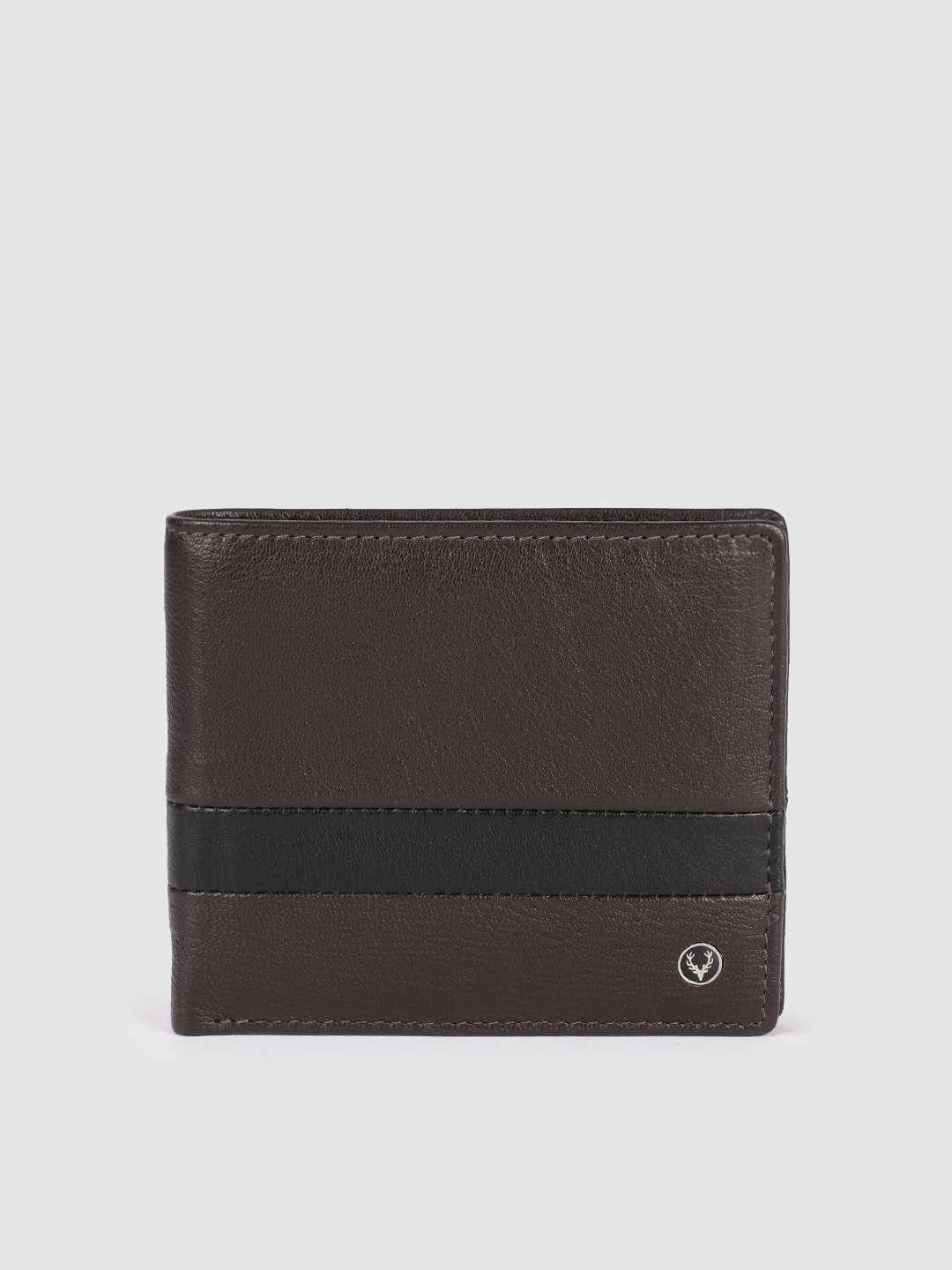 

Allen Solly Men Brown Leather Two Fold Wallet