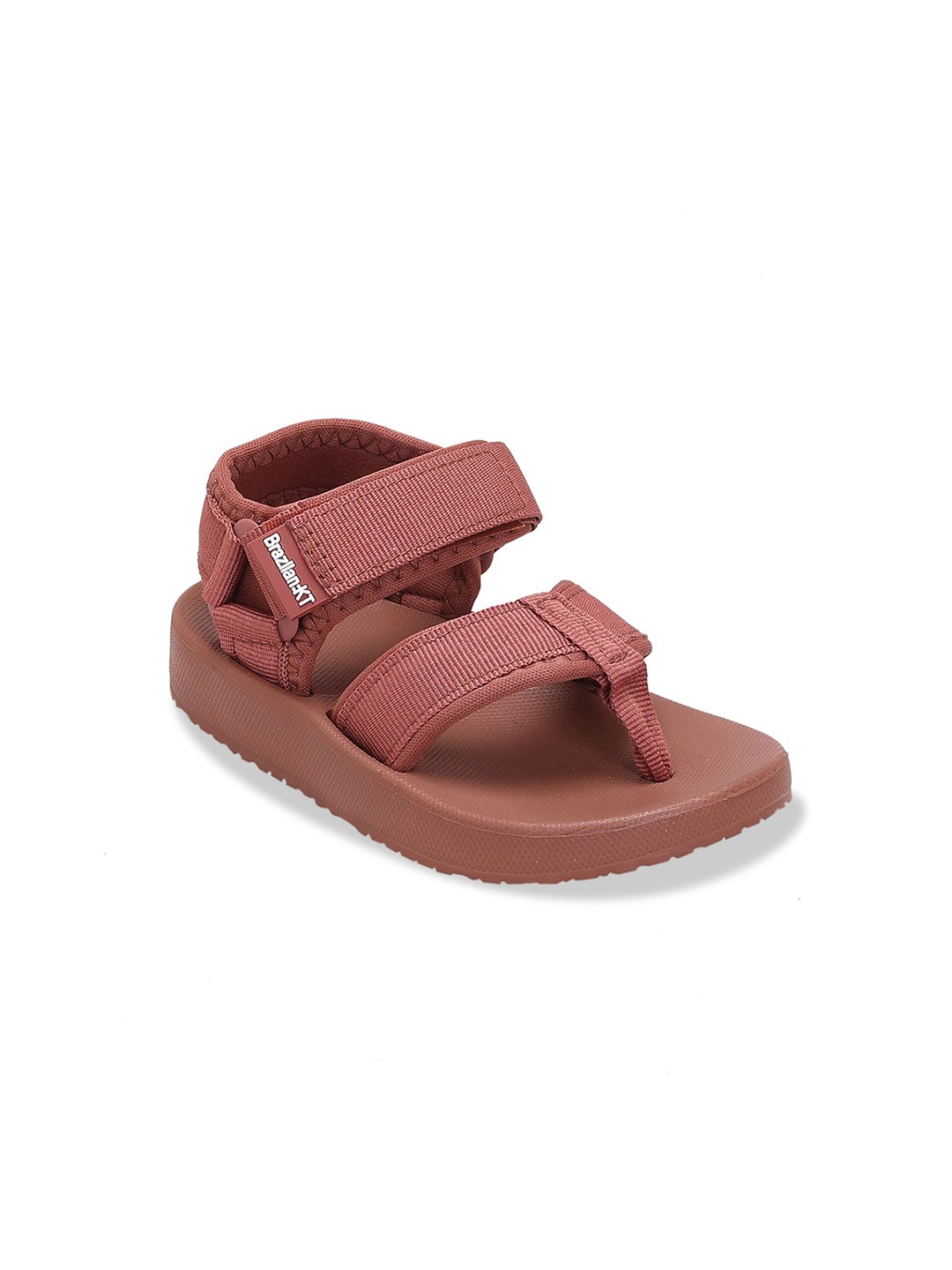 

Hopscotch Unisex Kids Brown & White Comfort Sandals