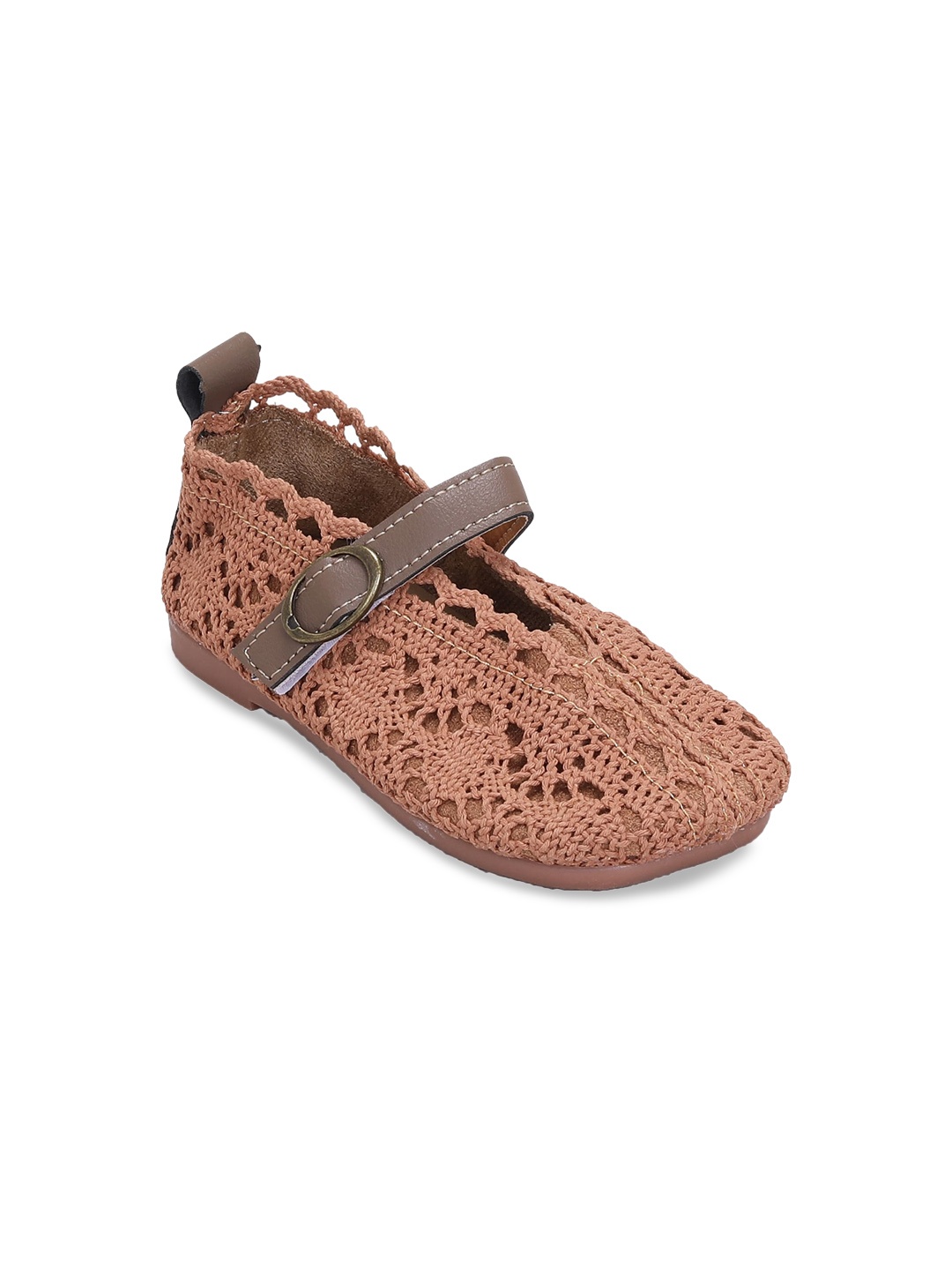 

Hopscotch Girls Brown Laser Cuts Flats