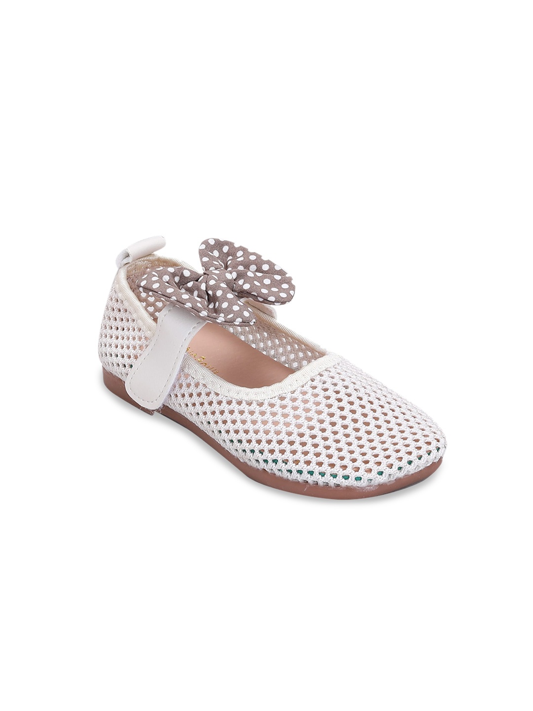 

Hopscotch Girls Beige Laser Cuts Flats