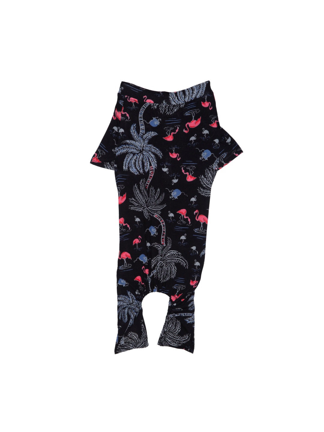 

Lulala Black Dog printed Jumpsuit