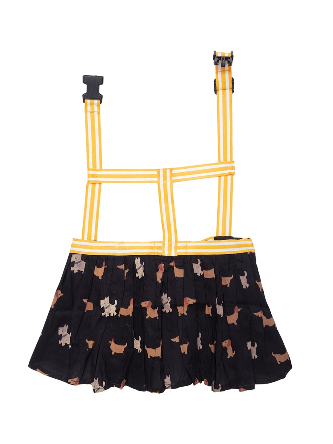 

Lulala Black Doggy Print Dog Skirt