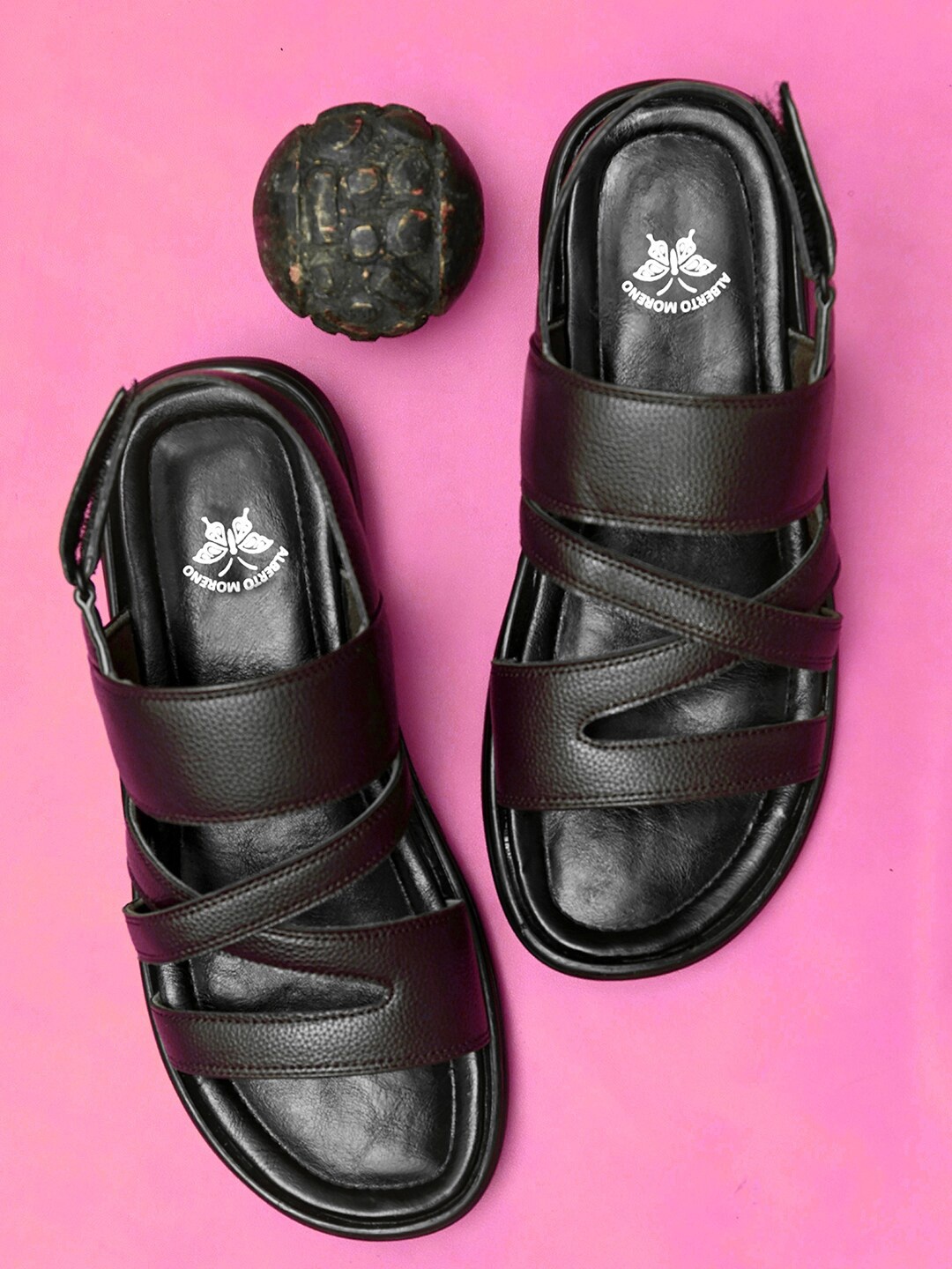 

ALBERTO MORENO Men Brown Comfort Sandals