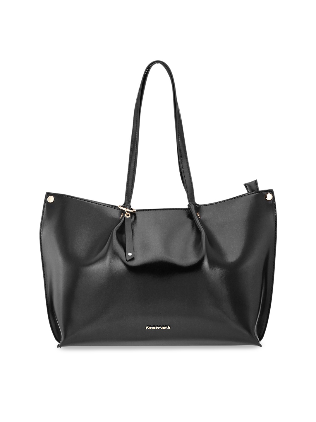 

Fastrack Black PU Structured Shoulder Bag with Tasselled
