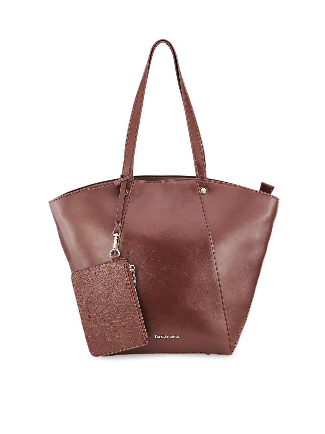 

Fastrack Tan PU Shopper Tote Bag