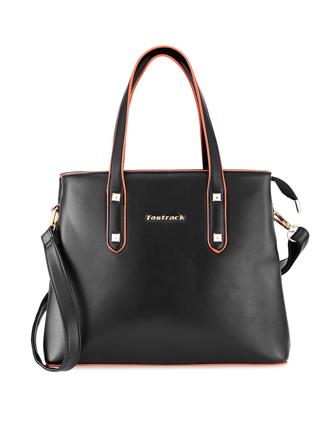 

Fastrack Black PU Shopper Shoulder Bag