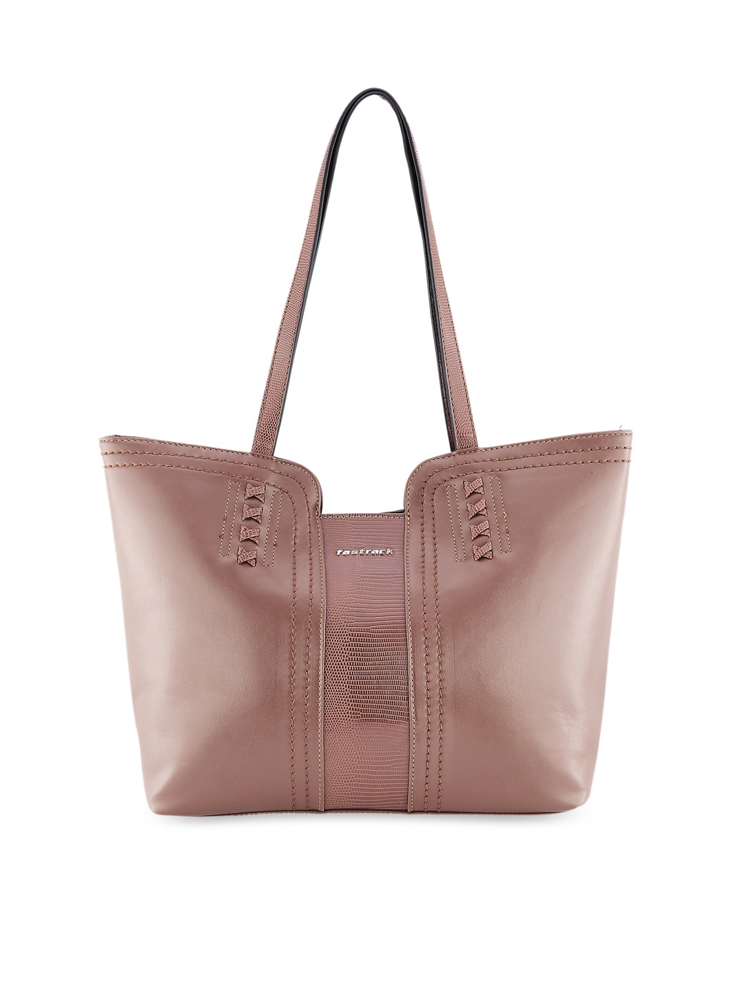 

Fastrack Brown PU Structured Shoulder Bag with Quilted