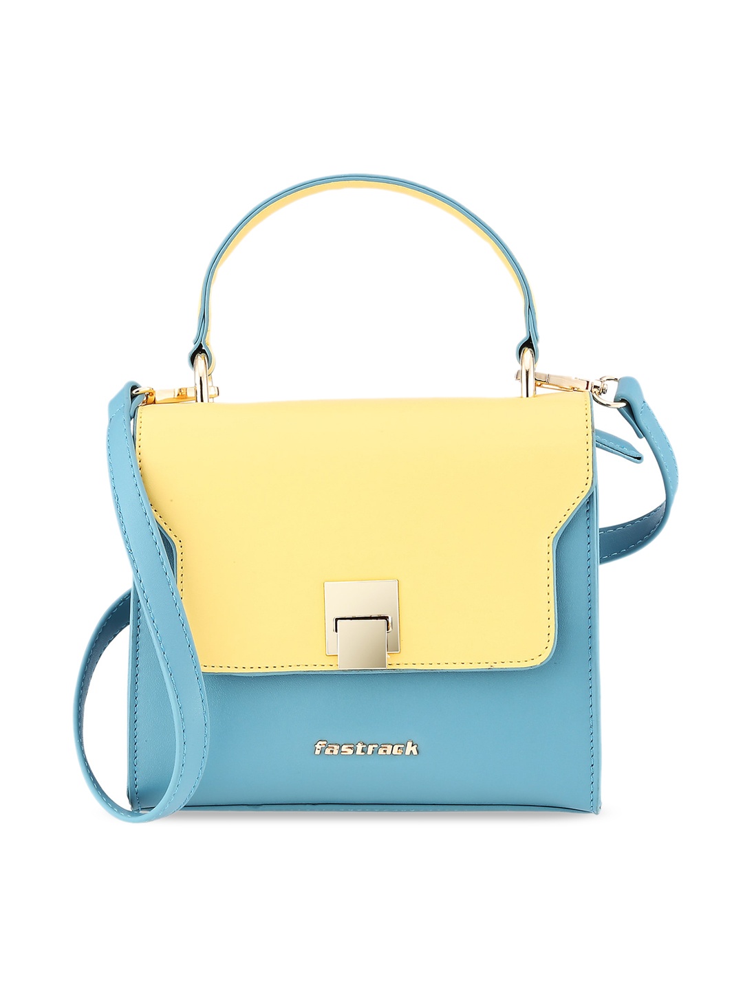 

Fastrack Blue PU Structured Satchel