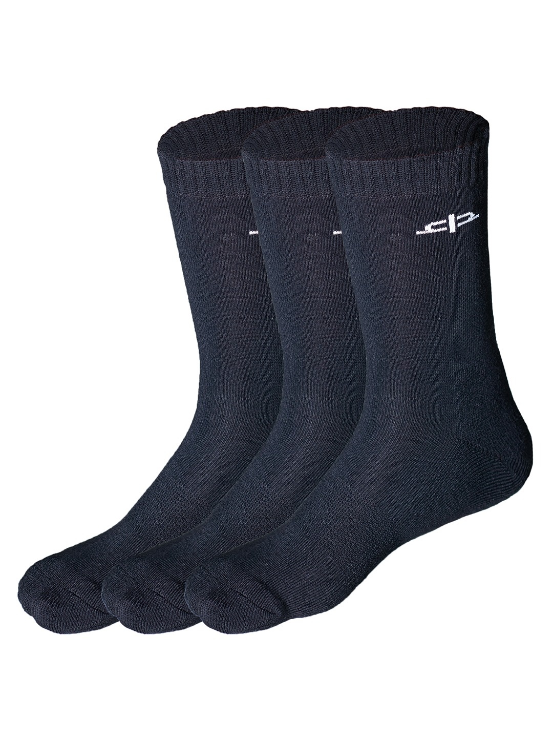 

Heelium Kids Black Pack of 3 Solid Calf-Length Socks