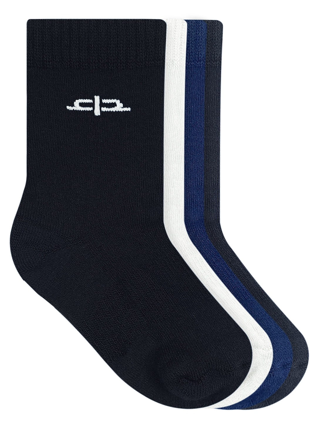 

Heelium Kids Pack of 4 Calf-Length Bamboo Socks, Black