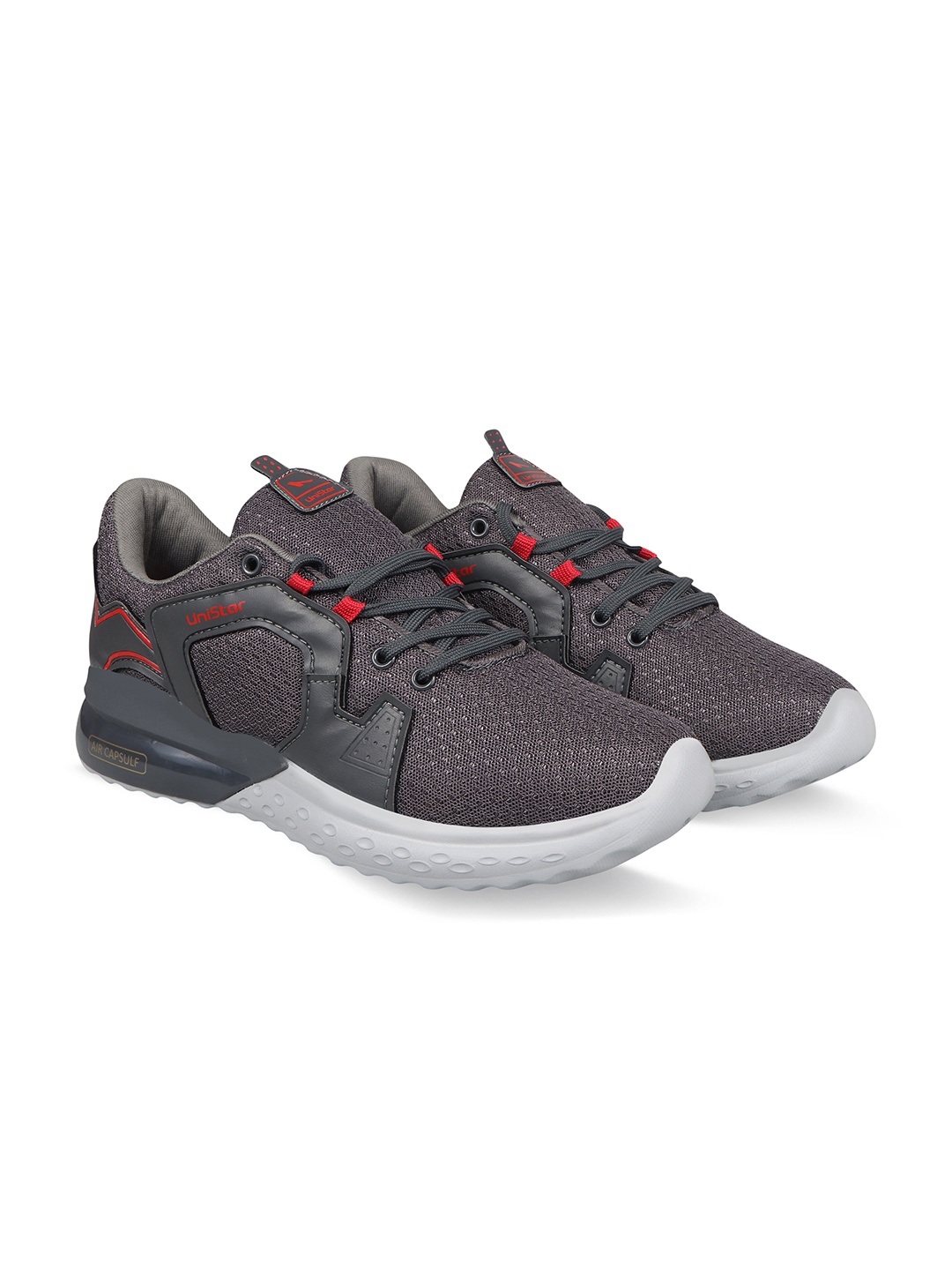 

UNISTAR Men Grey Mesh Walking Shoes