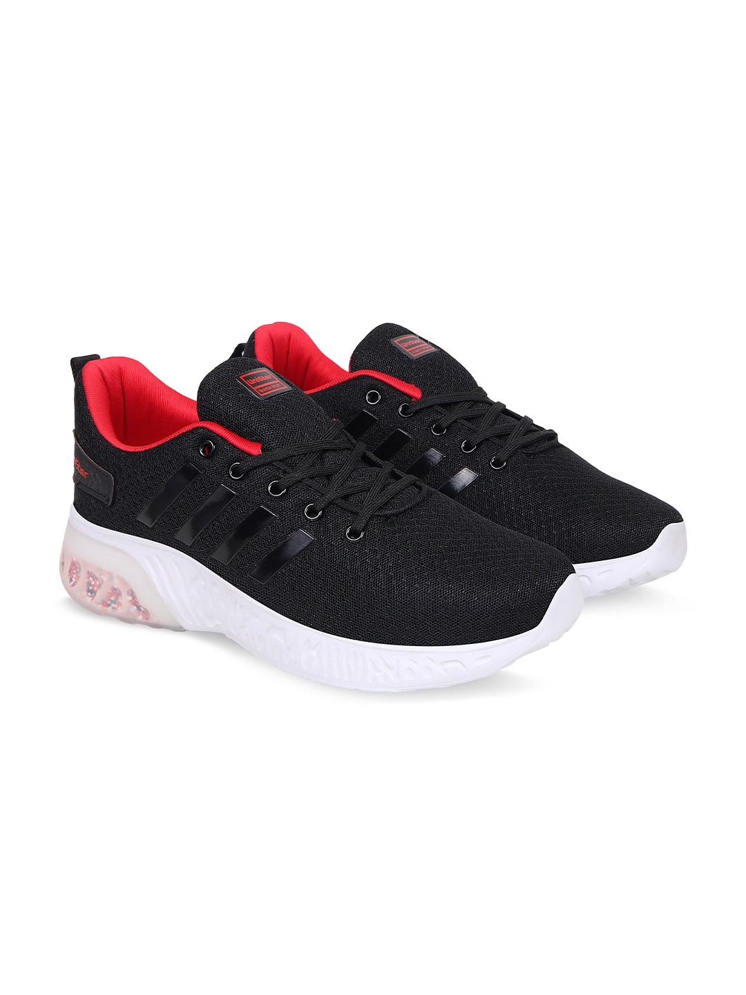 

UNISTAR Men Black Mesh Walking Shoes