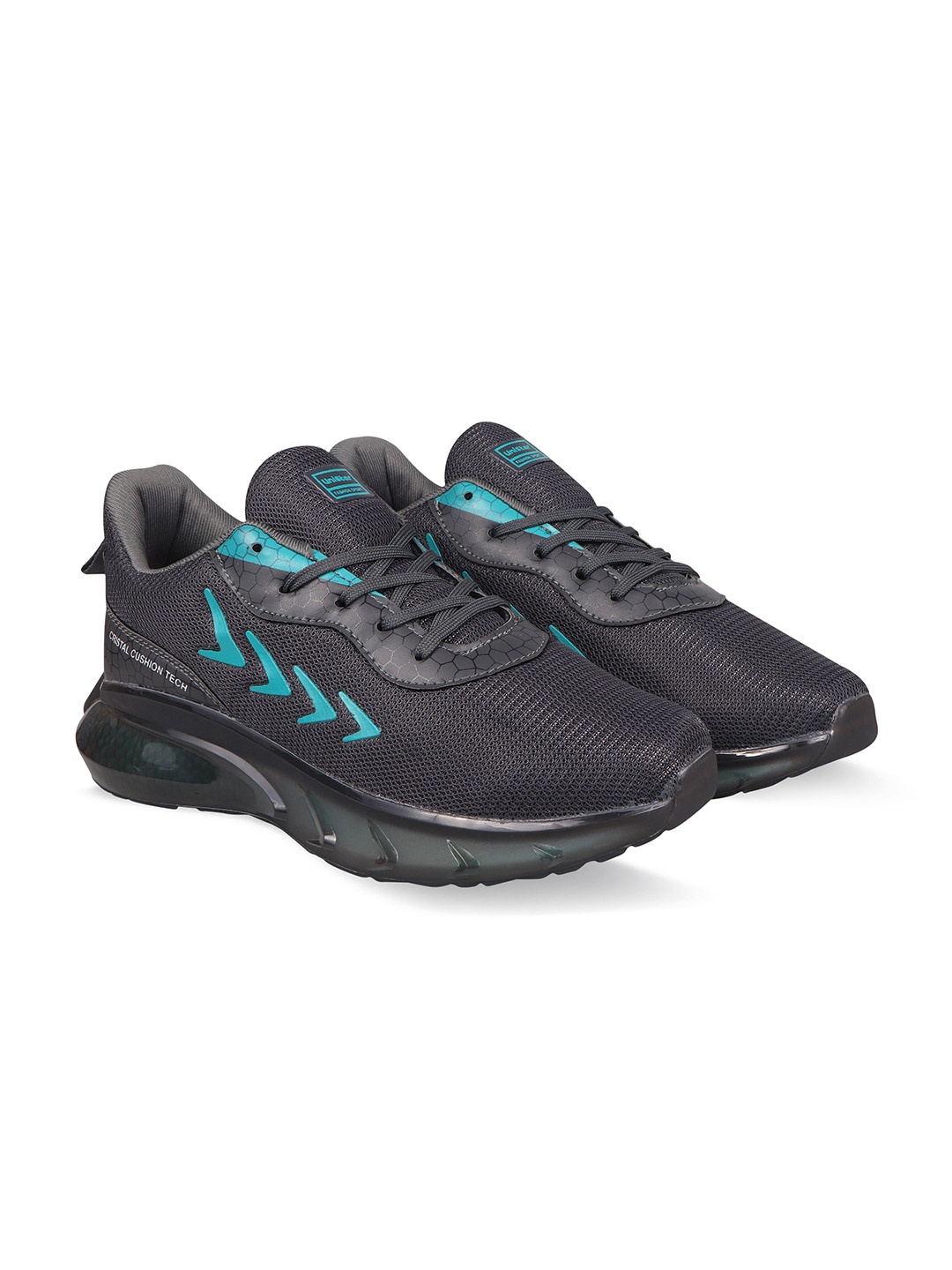 

UNISTAR Men Grey & Sea Green Walking Shoes