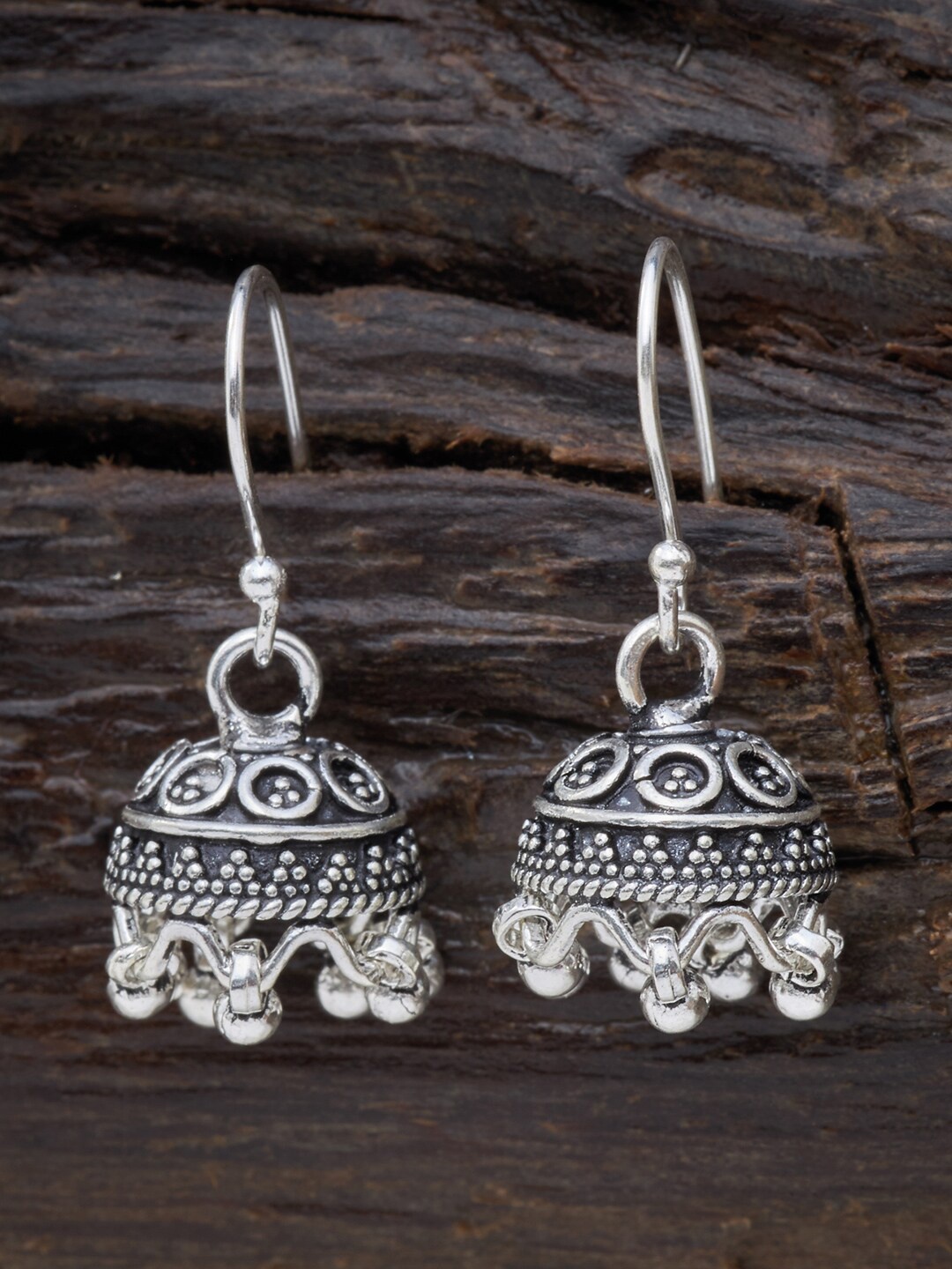 

Kushal's Fashion Jewellery 92.5 Silver-Toned Contemporary Drop Earrings