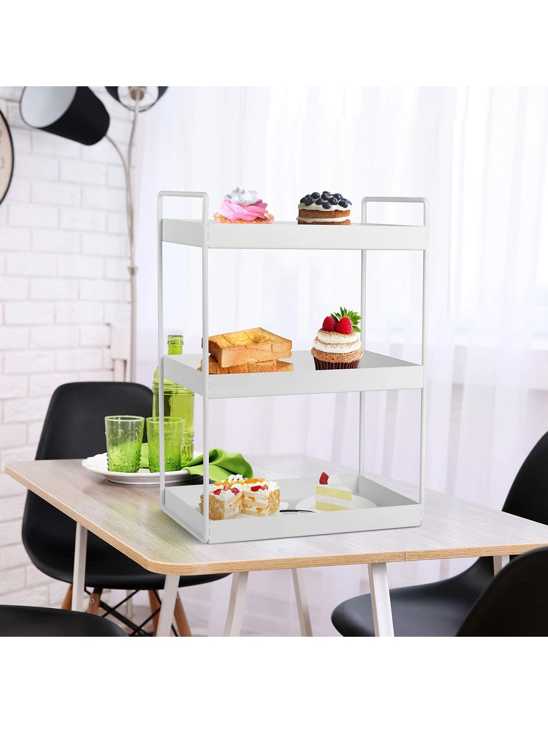 

Femora White Solid Metal Kitchen Rack