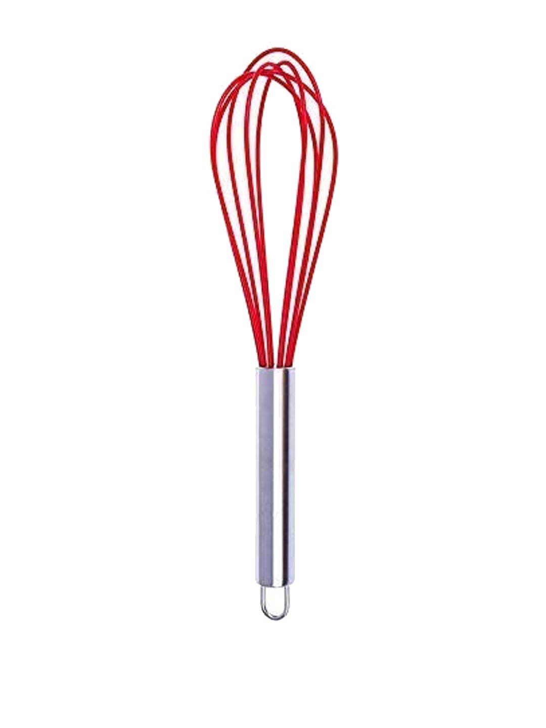 

Femora Red & Silver-Toned Solid Silicone Egg Whisk