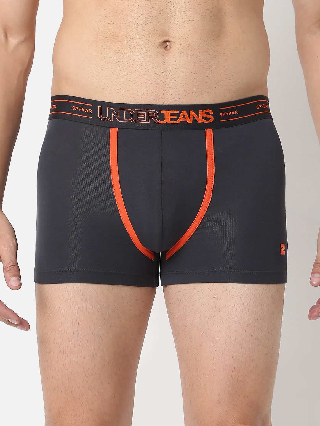 

Underjeans by Spykar Men Cotton Blend Trunk, Black