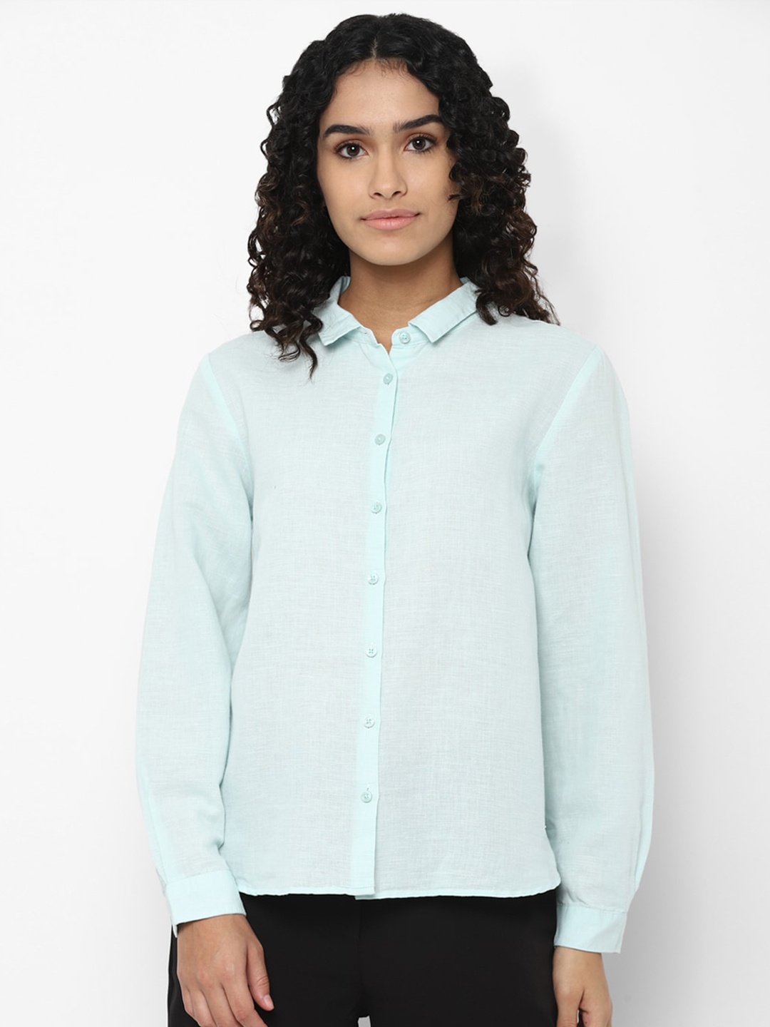 

Allen Solly Woman Women Green Casual Shirt