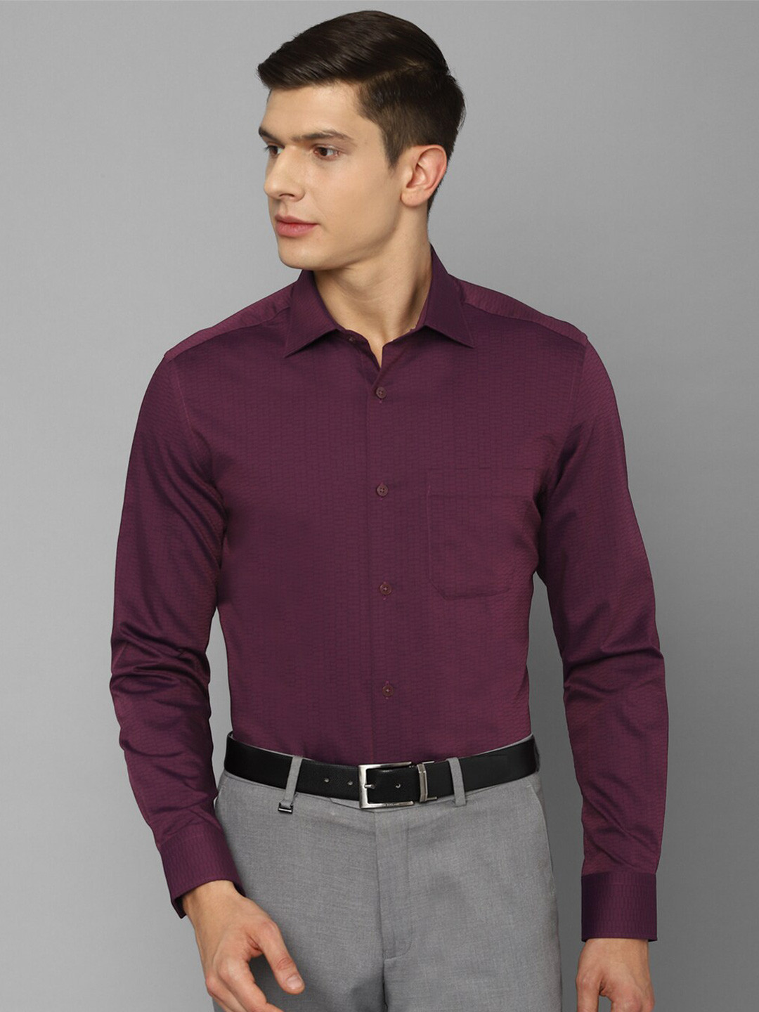 

Louis Philippe Men Purple Formal Shirt