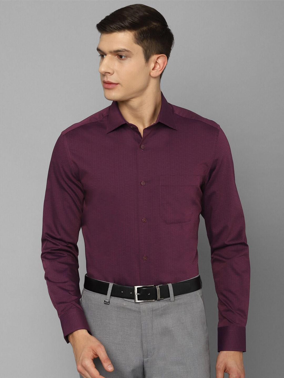 

Louis Philippe Men Purple Formal Shirt