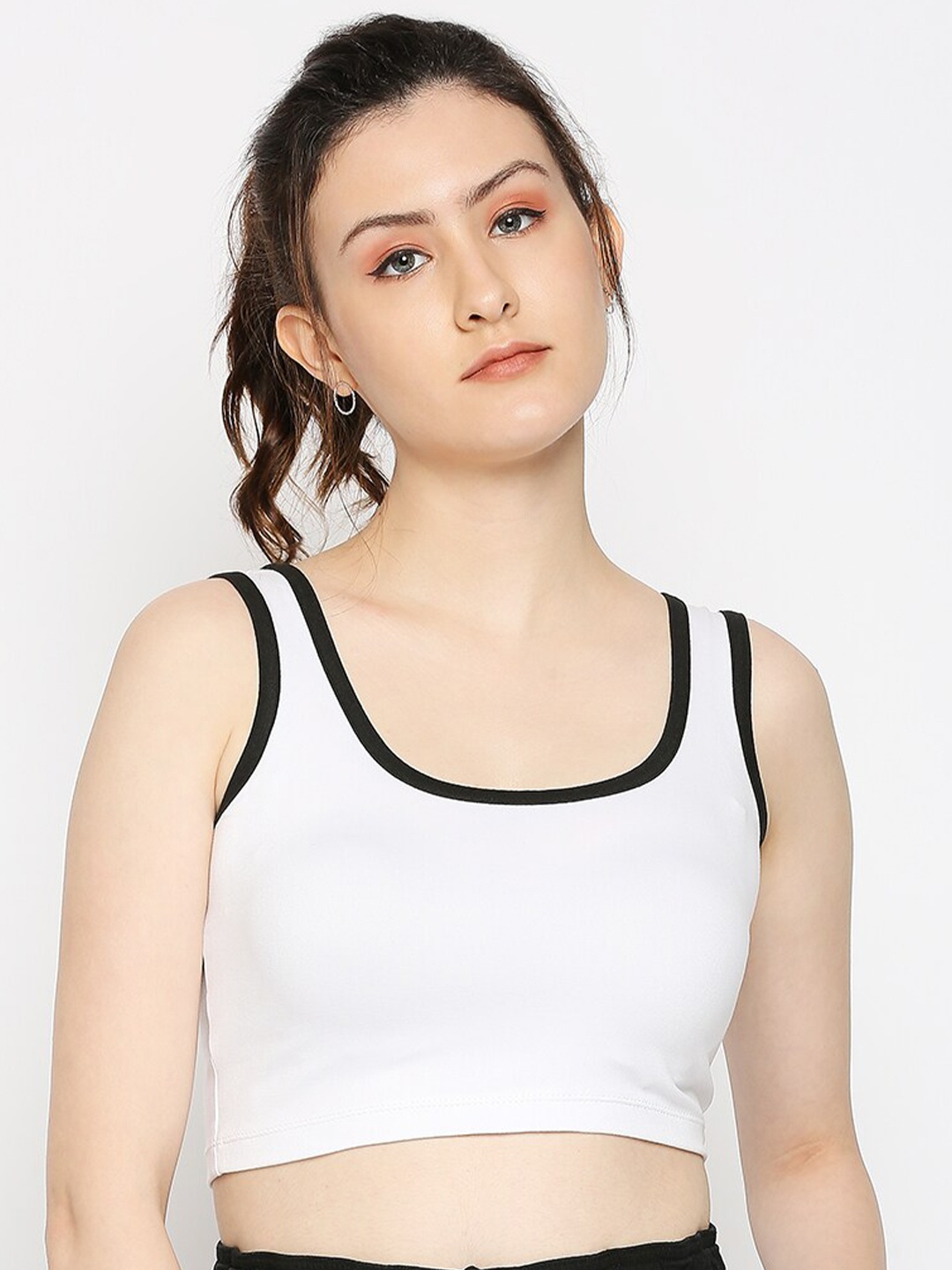 

Disrupt Women White Crop Top