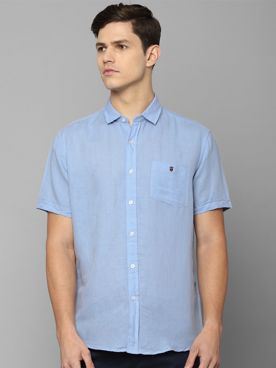 

Louis Philippe Jeans Men Blue Slim Fit Casual Shirt