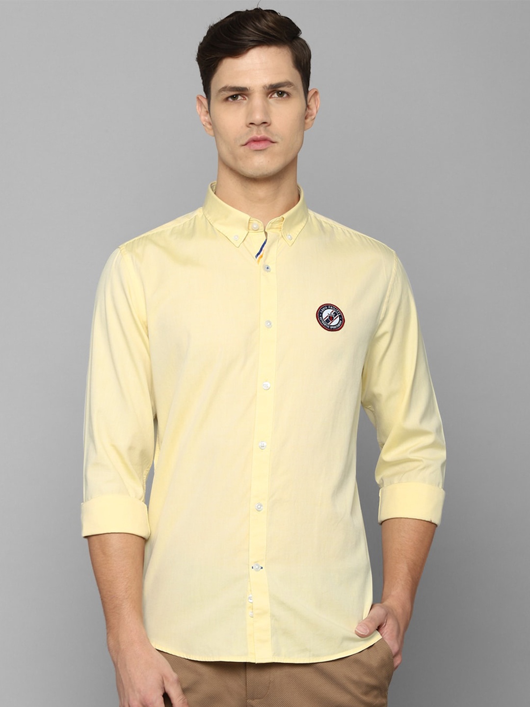 

Louis Philippe Sport Men Yellow Slim Fit Casual Shirt
