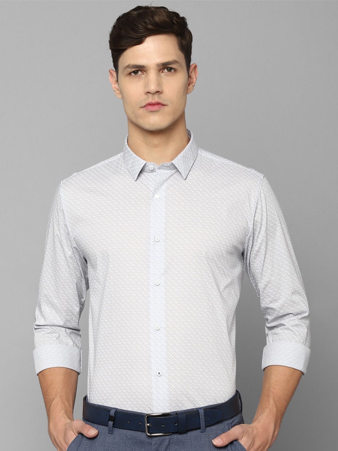 

Louis Philippe Sport Men Grey Slim Fit Printed Casual Shirt