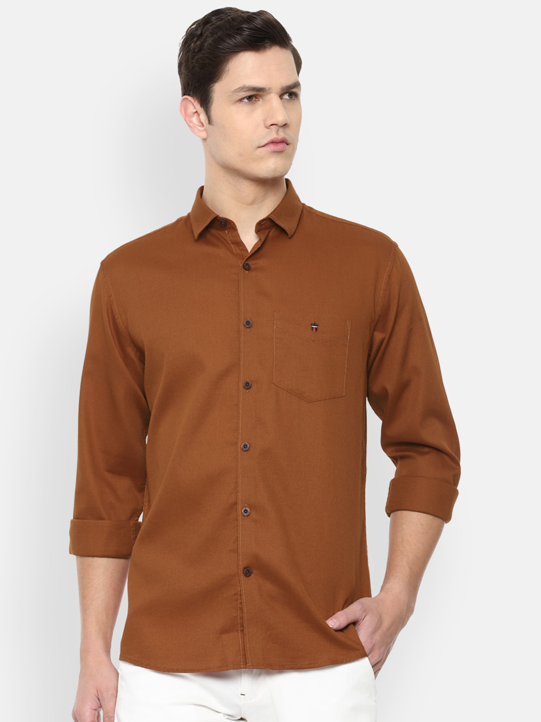 

Louis Philippe Sport Men Brown Slim Fit Casual Shirt