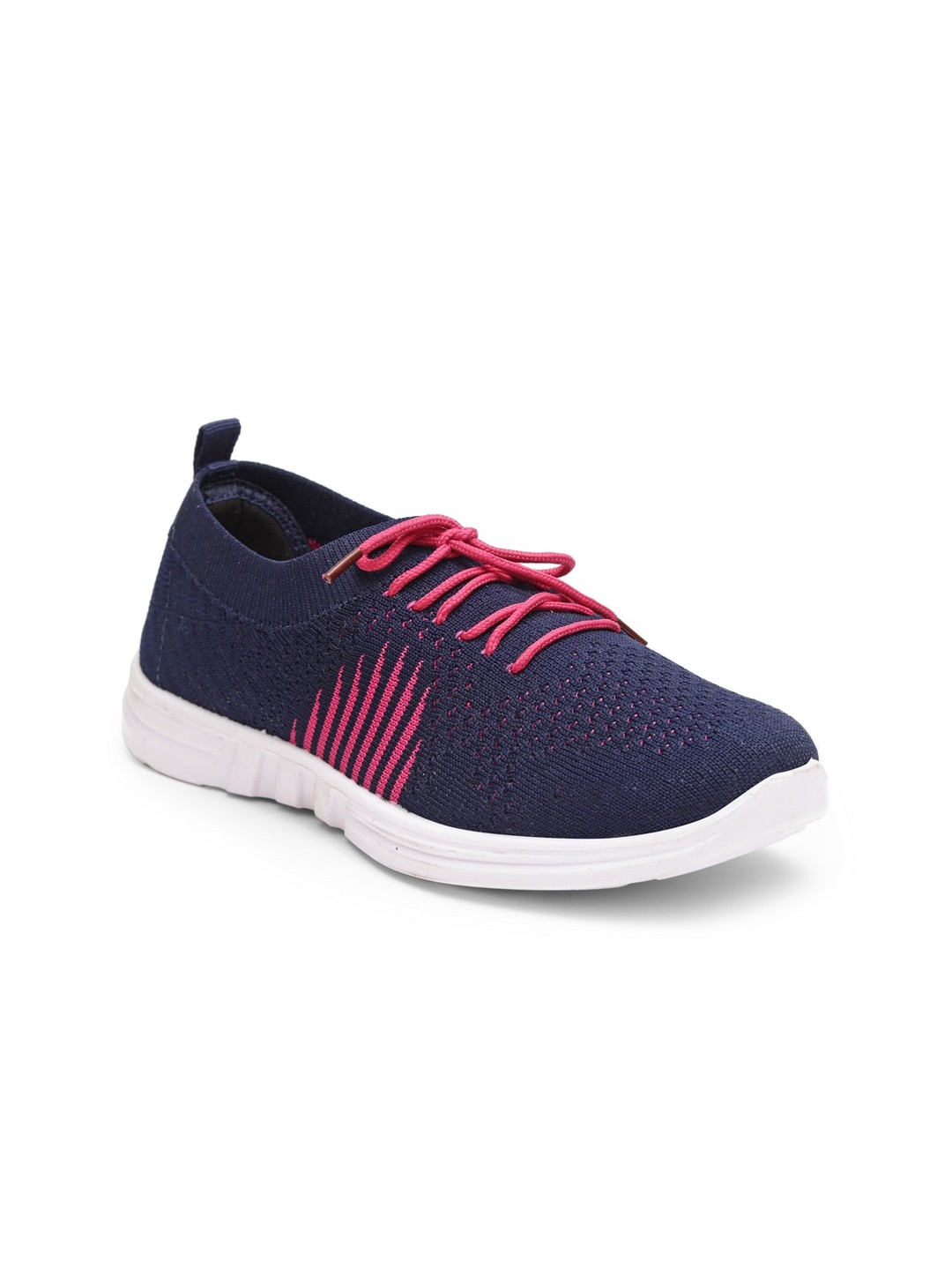 

KLOTTHE Women Navy Blue Woven Design Sneakers
