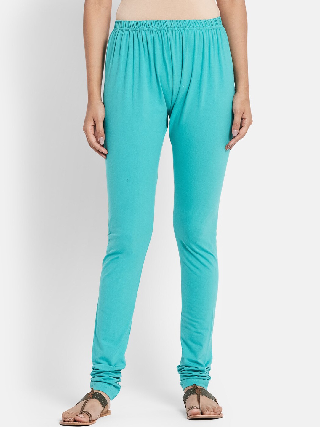 

Fabindia Women Blue Solid Slim-Fit Churidar