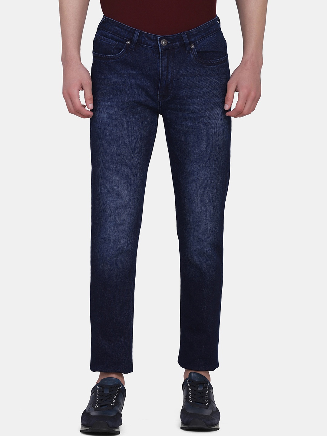

Blackberrys Men Blue Yonk Skinny Fit Low-Rise Light Fade Jeans