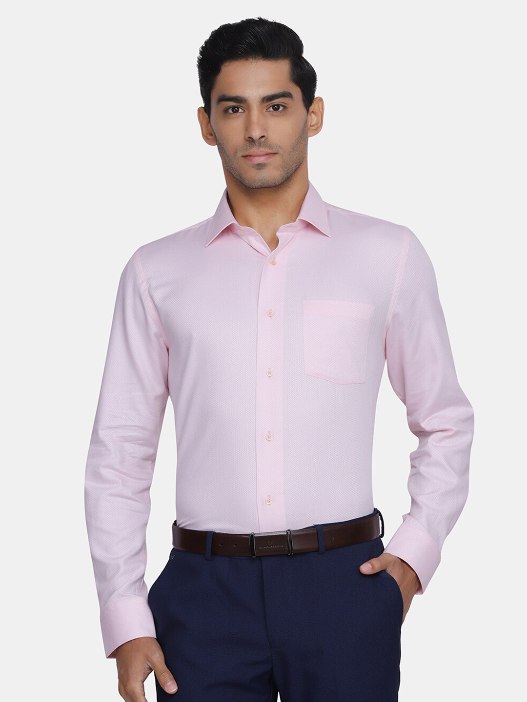 

Blackberrys Men Pink India Slim Fit Formal Shirt