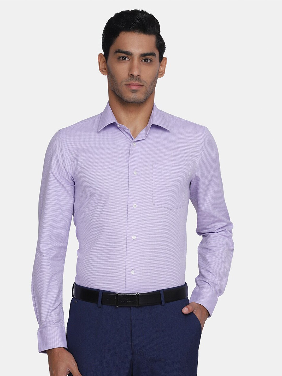 

Blackberrys Men Purple India Slim Fit Formal Shirt