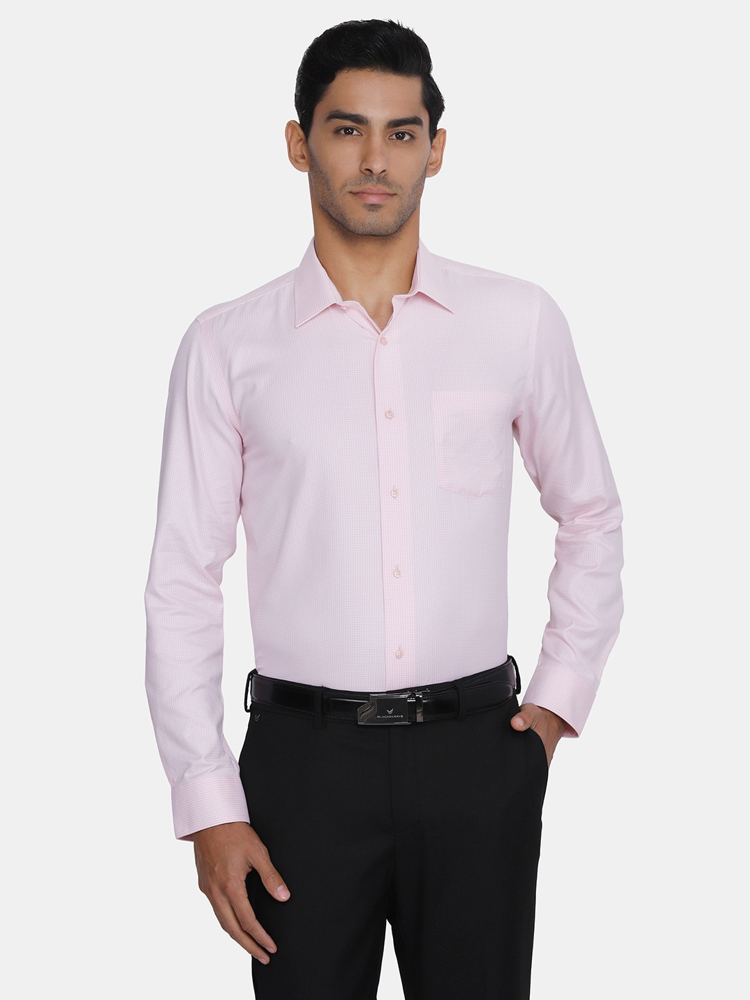 

Blackberrys Men Pink India Slim Fit Formal Shirt