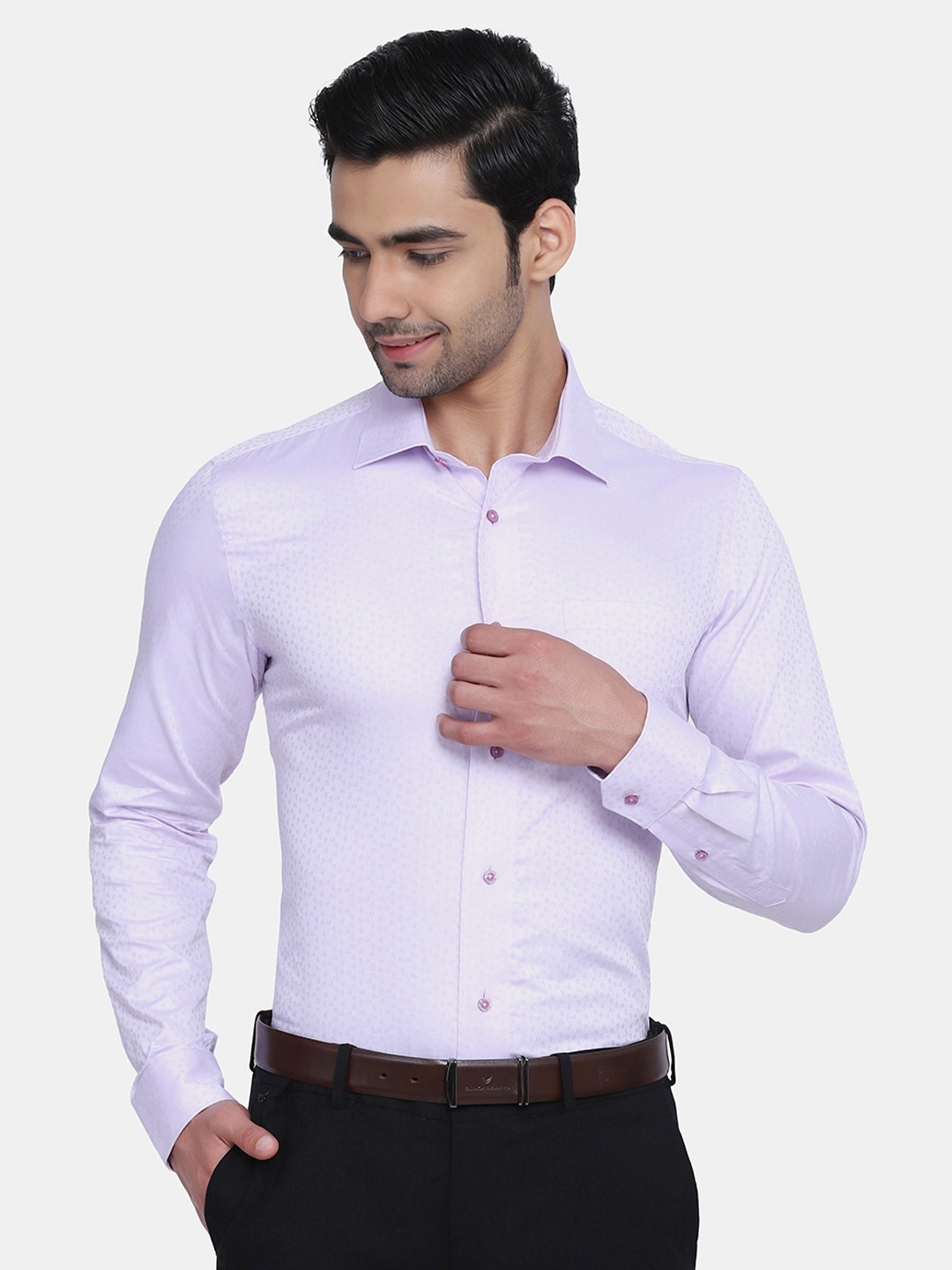 

Blackberrys Men Purple Slim Fit Formal Shirt
