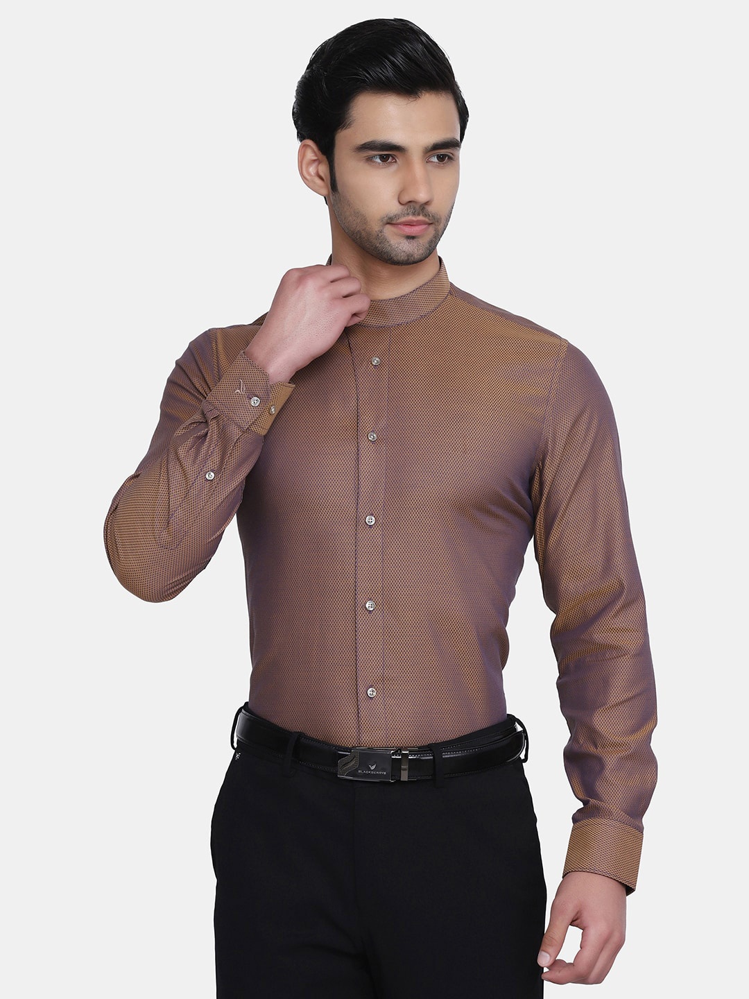 

Blackberrys Men Brown India Slim Fit Formal Shirt