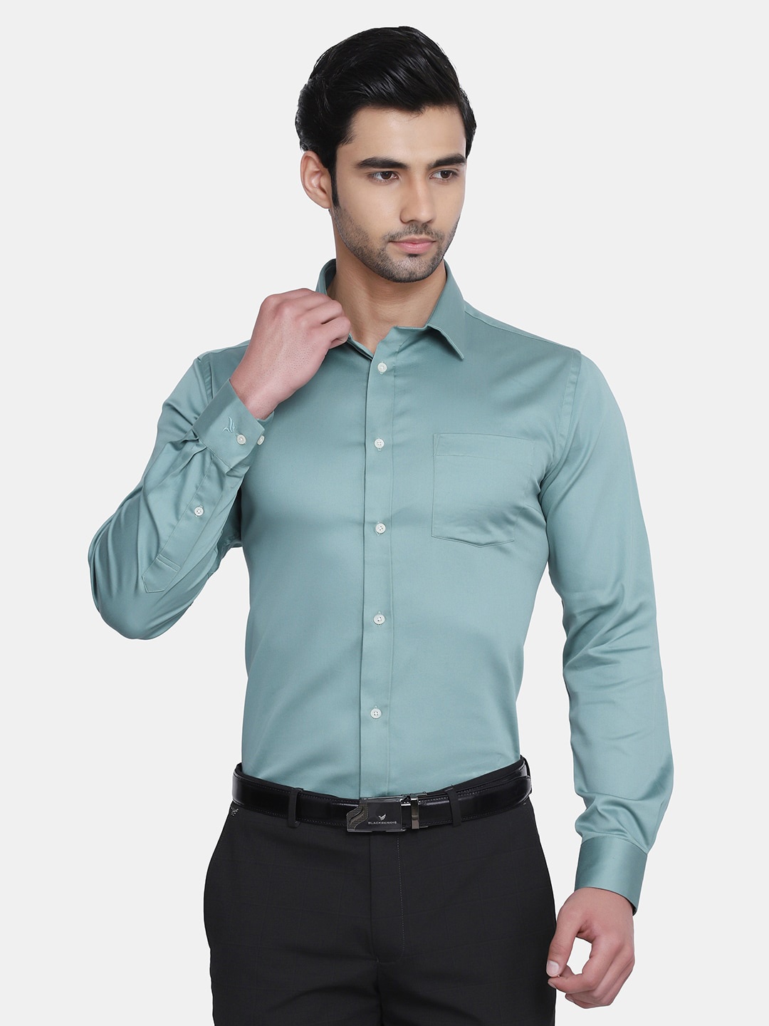 

Blackberrys Men Blue Slim Fit Formal Shirt