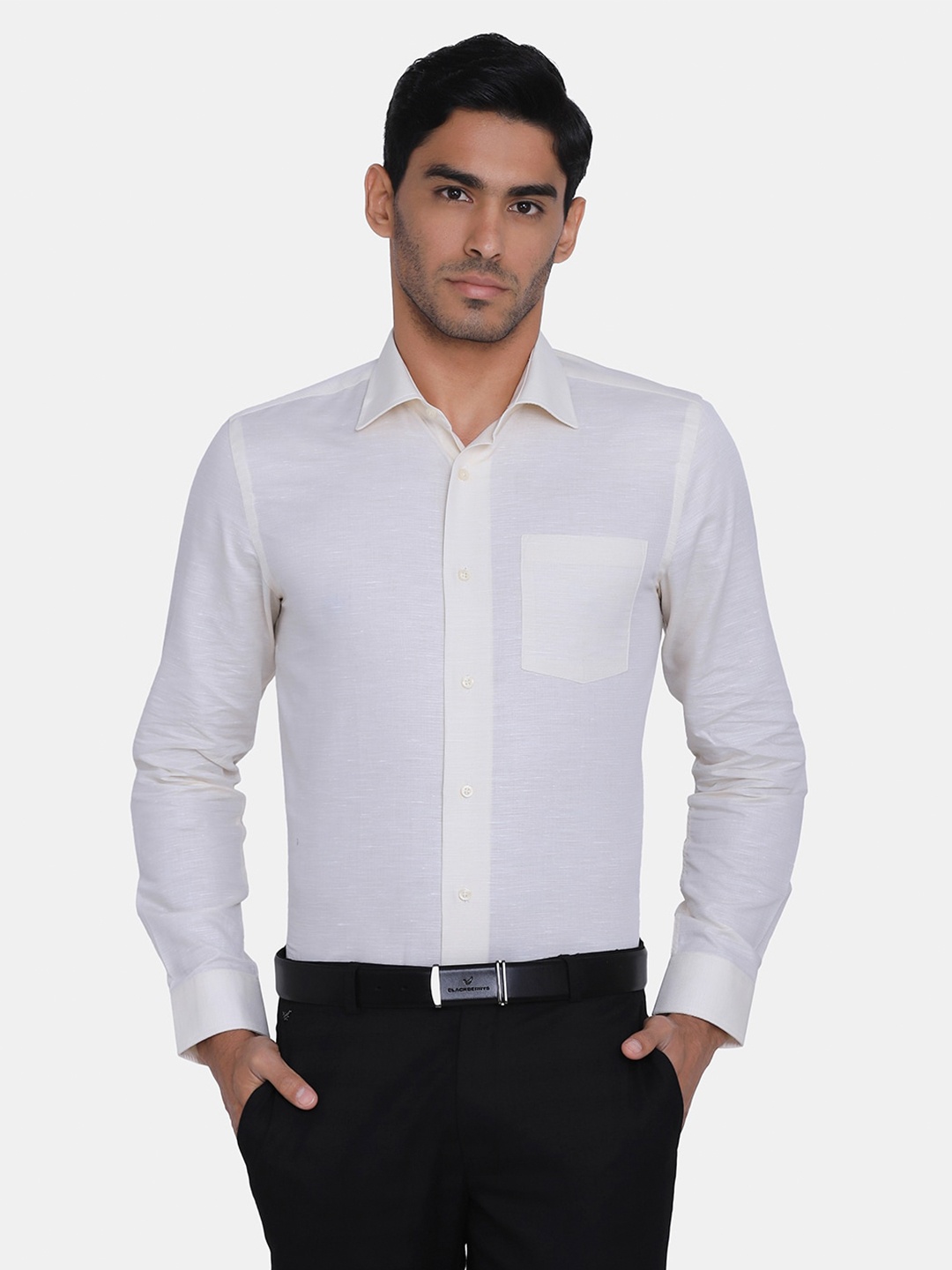 

Blackberrys Men Yellow India Slim Fit Formal Shirt