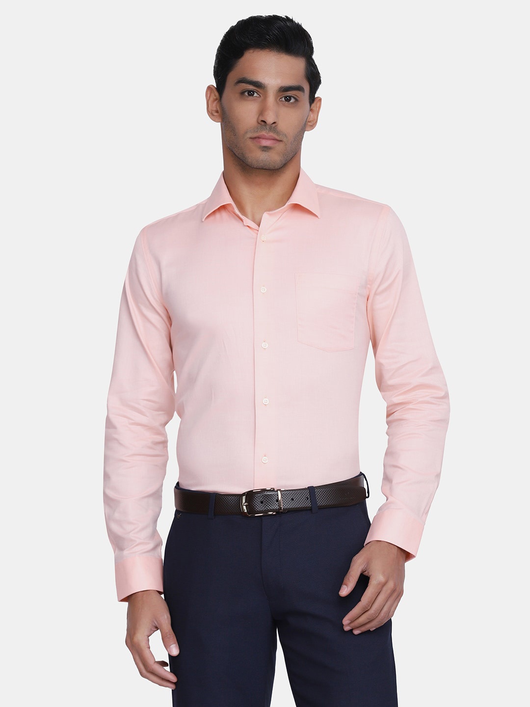 

Blackberrys Men Orange India Slim Fit Formal Shirt