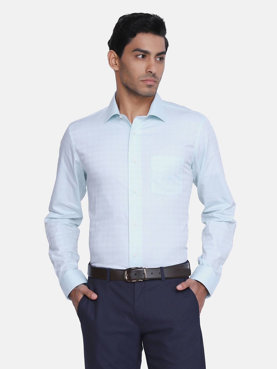 

Blackberrys Men Blue India Slim Fit Formal Shirt