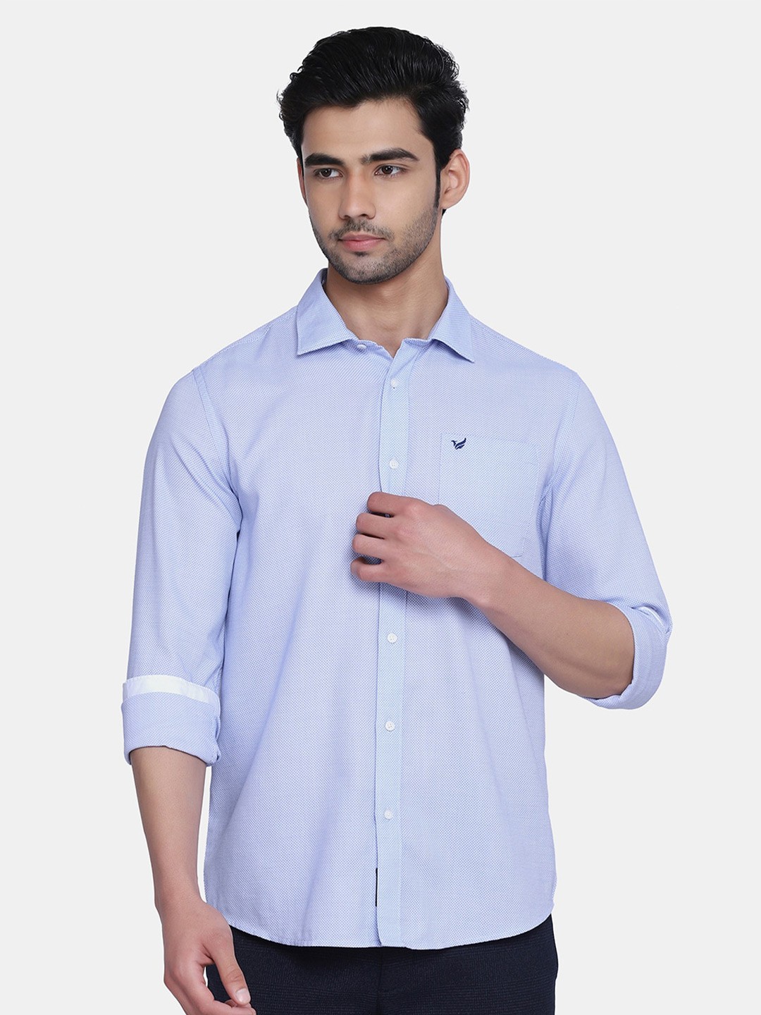 

Blackberrys Men Blue India Slim Fit Printed Casual Shirt