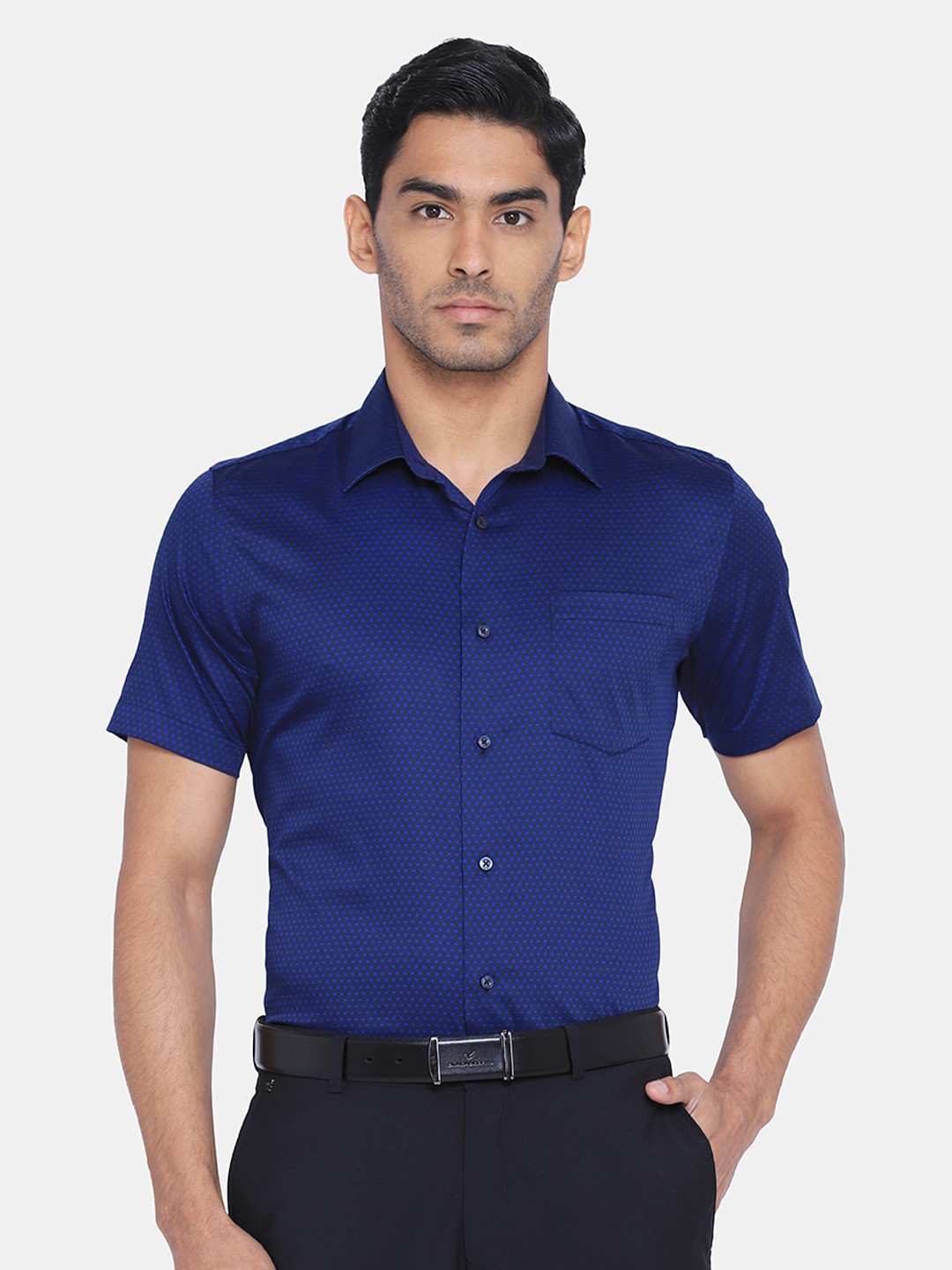

Blackberrys Men Blue India Slim Fit Formal Shirt